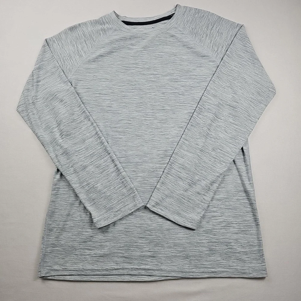 Old Navy Active Boys Breathe On Long Sleeve T-Shirt Size XXL (18) Light Grey
